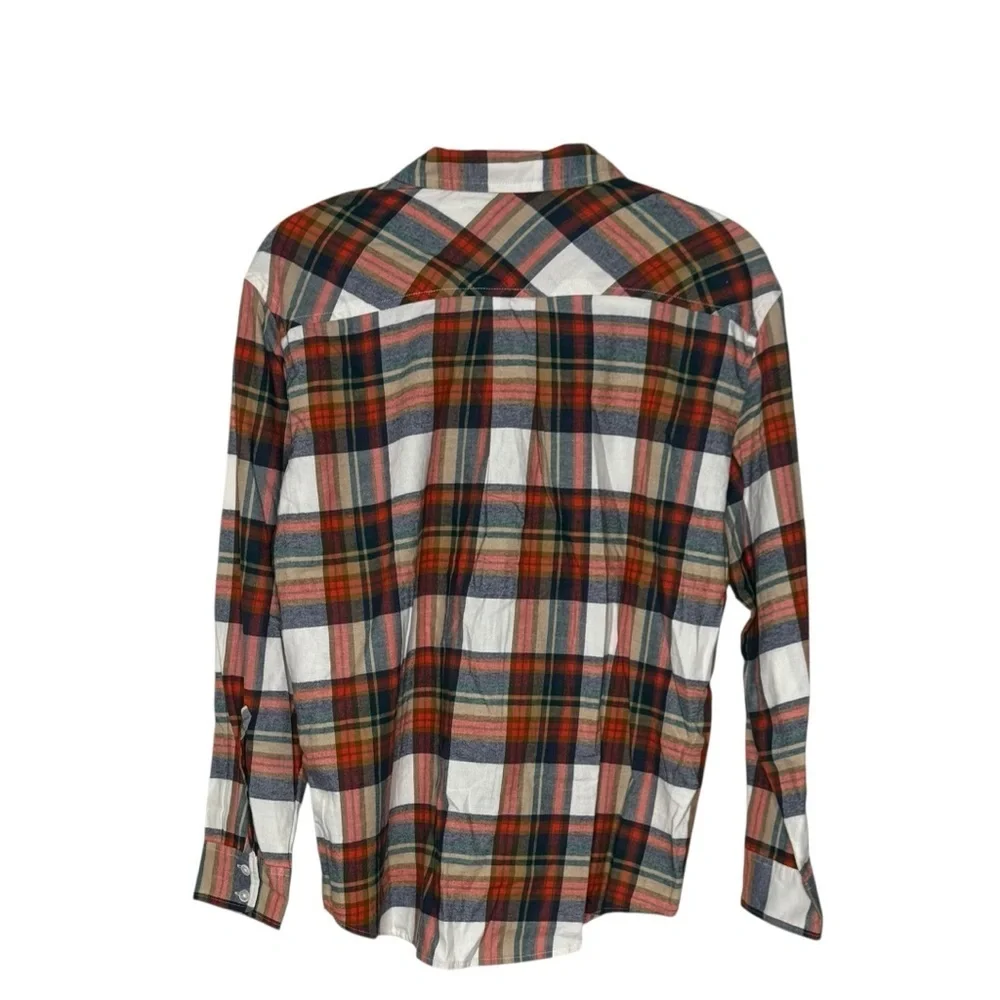 J. Crew Women’s Classic Button Up Flannel Shirt NWT PS Red Plaid